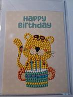 Diamond painting enkele kaarr tijgertje, Ophalen of Verzenden, Nieuw, Overige thema's