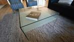 Moderne salon of hoek tafel van glas, Ophalen, 50 tot 100 cm, 50 tot 100 cm, Zo goed als nieuw