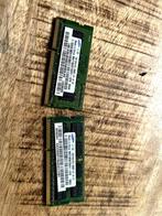 Geheugen 2x 2GB 2Rx8 PC3 8500S Laptop SODIMM, Computers en Software, RAM geheugen, 2 GB, Gebruikt, Ophalen of Verzenden, Laptop