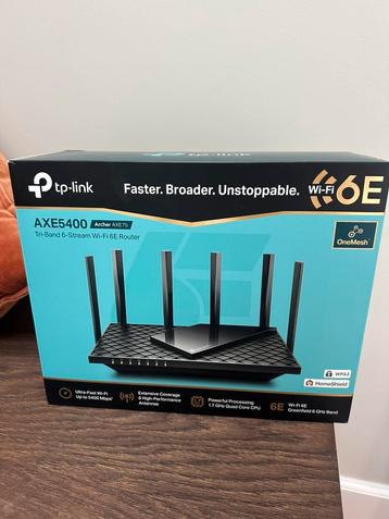 Router (wifi 6E) — tp-link AXE5400 (nieuwprijs € 125,-) beschikbaar voor biedingen