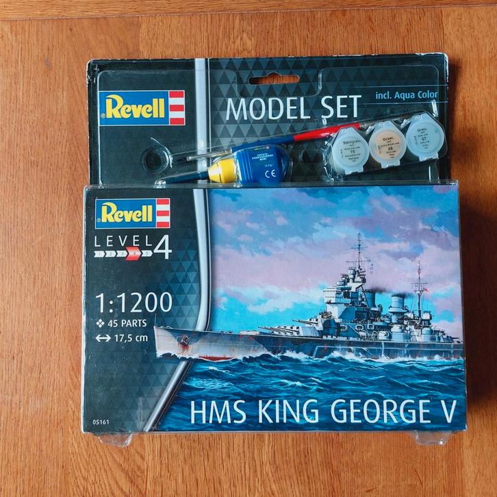 Revell HMS King George V modelbouwset - Nieuw!, Hobby en Vrije tijd, Modelbouw | Boten en Schepen, Nieuw, 1:200 of kleiner, Revell
