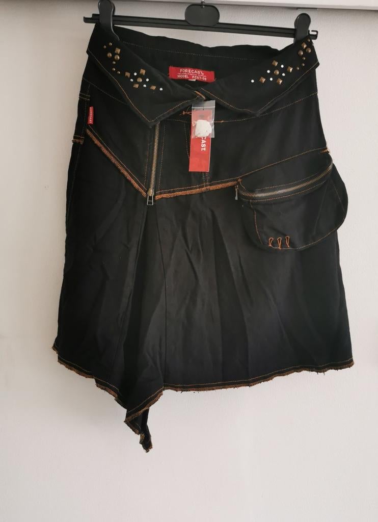Forecast linnen rok mt. S, Kleding | Dames, Rokken, Nieuw, Maat 36 (S), Zwart, Boven de knie, Verzenden