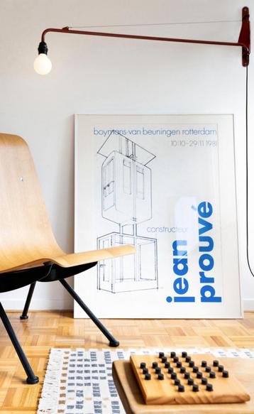 Zeldzame Jean Prouvé Constructeur Poster Vintage 1981 beschikbaar voor biedingen