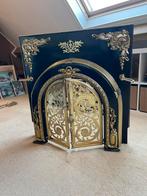 Koperen antiek haardstel. Uniek. Voorzet., Antiek en Kunst, Ophalen, Koper