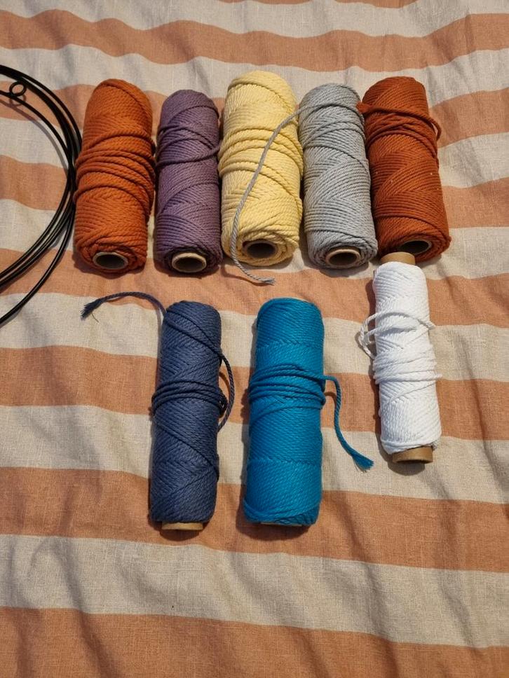 Macramé Touw & Ringen - Hangers Maken, Hobby en Vrije tijd, Breien en Haken, Nieuw, Haken, Wol of Garen, Ophalen of Verzenden