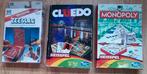 Reissspellen, Monopoly, Cluedo, Zeeslag, REISSPEL, Een of twee spelers, Ophalen of Verzenden, Zo goed als nieuw, Reisspel