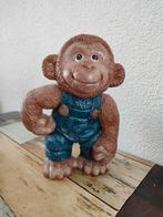 Keramiek aap beeld hxbxd 28x14x9 cm, Verzamelen, Beelden en Beeldjes, Ophalen of Verzenden, Zo goed als nieuw, Dier