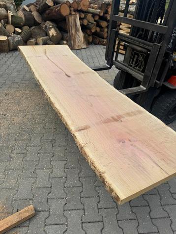 Zeer mooie inlandse eiken boomstambladen 75x290x6cm beschikbaar voor biedingen