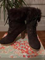 Suede Leather Boots, Bruin, Lage of Enkellaarzen, Ophalen of Verzenden, Onbekend