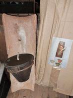 Pan pannen antieke dakpannen met kaarsen decoratie, Antiek en Kunst, Curiosa en Brocante, Ophalen