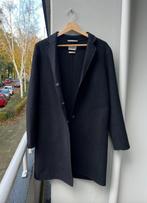 Jan Mayen Black Wool Coat, Ophalen of Verzenden, Gedragen, Maat 36 (S), Zwart