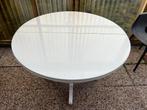 Uitschuifbare ronde eettafel, Huis en Inrichting, Gebruikt, Rond, Ophalen of Verzenden, 100 tot 150 cm
