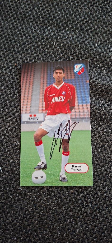 Spelerskaart met handtekening; Karim Touzani # FC Utrecht, Verzenden, Nieuw, F.C. Utrecht, Spelerskaart
