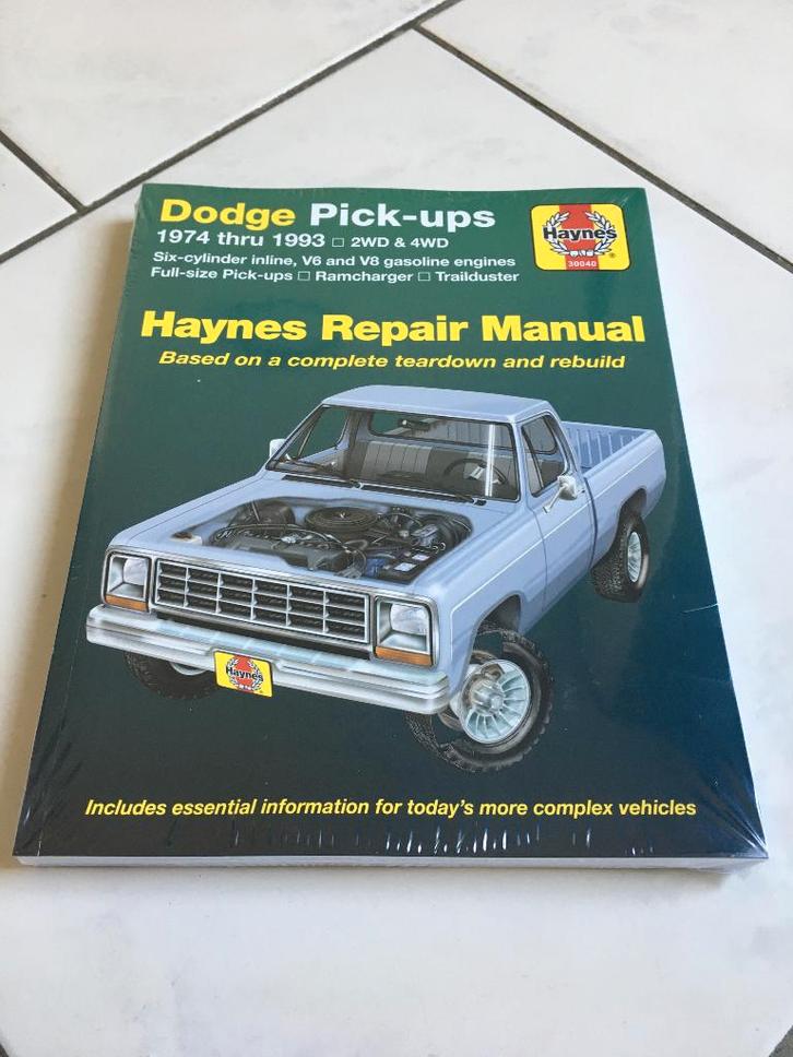 Te koop werkplaatsboek haynes Dodge w200 d200 ramcharger, Auto diversen, Overige Auto diversen, Ophalen of Verzenden