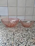 Vintage Arcoroc France schalen 2 stuks ( glas), Ophalen of Verzenden, Zo goed als nieuw