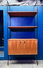 vintage boekenwandkast, Huis en Inrichting, Kasten | Boekenkasten, Ophalen, Zo goed als nieuw, 25 tot 50 cm, Vintage jaren ’50/'60