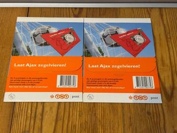 2x unieke postzegel boekjes Ajax - Laat Ajax zegelvieren! beschikbaar voor biedingen