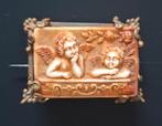 Antieke Porseleinen Engel Broche, Ophalen of Verzenden, Gebruikt, Minder dan 4 cm, Overige materialen