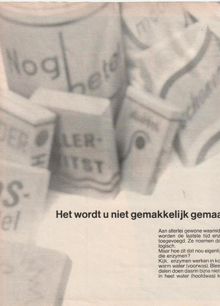Retro reclame 1969 Biotex wasmiddel het is zo eenvoudig, Verzamelen, Retro, Overige typen, Verzenden