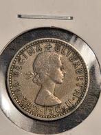 1958 Elizabeth II Sixpence, Postzegels en Munten, Munten | Europa | Niet-Euromunten, Ophalen of Verzenden, Overige landen, Losse munt