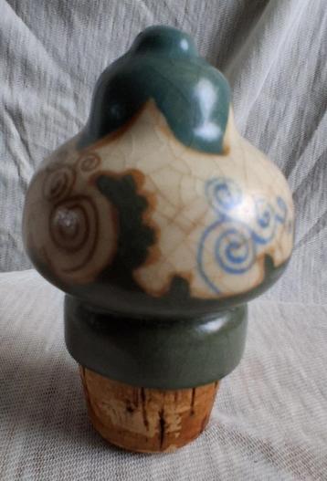 Arnhemse Faience grote fles/kruik stopper beschikbaar voor biedingen