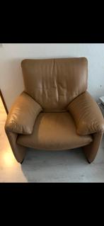 Leolux Relax Fauteuil Cognac - Nieuwstaat!, Huis en Inrichting, Fauteuils, Ophalen of Verzenden, Zo goed als nieuw, Leer, 75 tot 100 cm