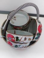 Vintage, NIKO REG handpainted Japans pindastel, aardewerk, Antiek en Kunst, Antiek | Keramiek en Aardewerk, Ophalen of Verzenden