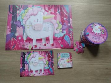 Magische unicorn puzzel+boek giga beschikbaar voor biedingen