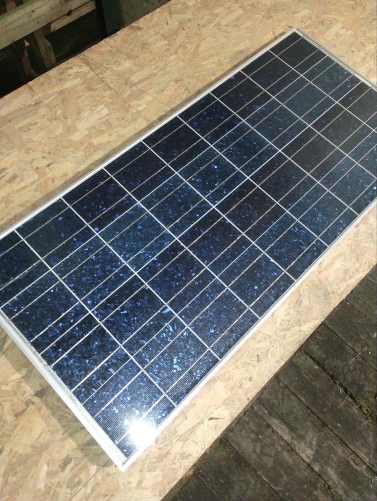 Set van 103 zonnepanelen incl omvormer rails kabels, Ophalen, Zo goed als nieuw, Compleet systeem