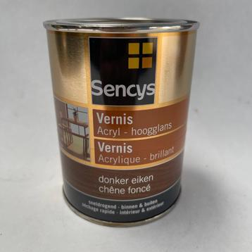Sencys Vernis Hoogglans Binnen & Buiten Donker Eiken 500ml beschikbaar voor biedingen