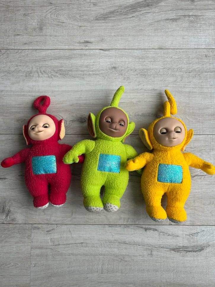 3 Vintage Teletubbies uit 1996 in topconditie!, Kinderen en Baby's, Speelgoed | Knuffels en Pluche, Zo goed als nieuw, Overige typen