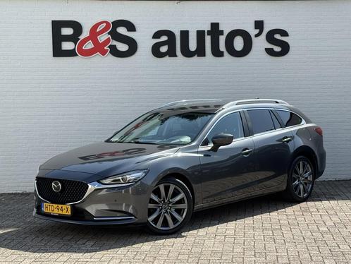 Mazda 6 Led Carplay Adaptive cruise Camera Dodehoek Navigati, Auto's, Mazda, Bedrijf, Te koop, 360° camera, ABS, Achteruitrijcamera