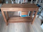 Houten sidetable met lades, Huis en Inrichting, Ophalen, Gebruikt, 100 tot 150 cm, 25 tot 50 cm