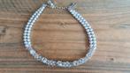 Nieuwe bruidsketting ketting Abrazi Swarovski kristal zilver, Met kristal, Nieuw, Ophalen of Verzenden, Zilver