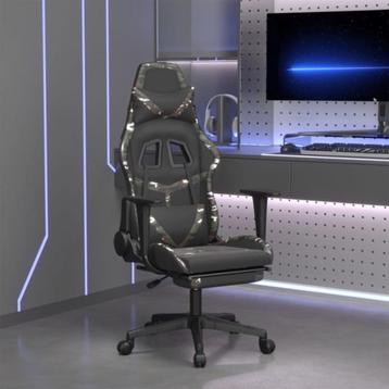 Gamestoel met voetensteun en massage kussen beschikbaar voor biedingen