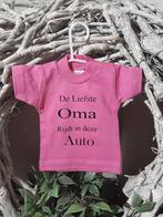Mini auto shirtje met hangertje en zuignapje  "Oma", Ophalen of Verzenden