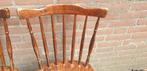 stoelen met spijlen retro van hout 2 stuks, Antiek en Kunst, Ophalen of Verzenden
