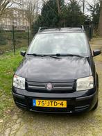 Fiat Panda 1.2 44KW 60PK 2009 Zwart, Voorwielaandrijving, Stof, Zwart, Origineel Nederlands