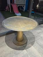 Dutchbone Brute bijzettafel – messing/goud, Huis en Inrichting, Tafels | Bijzettafels, Gebruikt, Metaal of Aluminium, Rond, 55 tot 75 cm