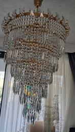 Mooie lamp met kristal, Huis en Inrichting, Lampen | Kroonluchters, Ophalen of Verzenden, Zo goed als nieuw, Glas