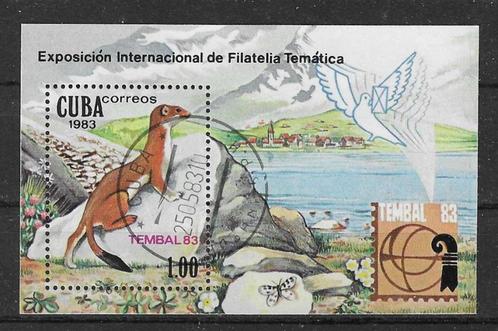 Cuba Michel blok 77 gestempeld, Postzegels en Munten, Postzegels | Amerika, Gestempeld, Midden-Amerika, Ophalen of Verzenden