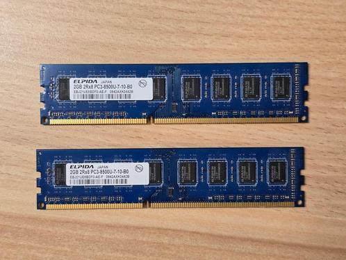 Snel!  Upgrade je PC met deze 4GB DDR3 RAM (2x 2GB), Computers en Software, RAM geheugen, Zo goed als nieuw, Desktop, 4 GB, DDR3