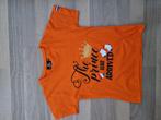 Oranje koningsdag shirt maat 128, Jongen, Ophalen of Verzenden, Zo goed als nieuw, Shirt of Longsleeve