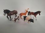 Lot Schleich dieren paarden, hert, varken en kalf van koe, Verzamelen, Dierenverzamelingen, Ophalen of Verzenden, Gebruikt, Boerderijdier