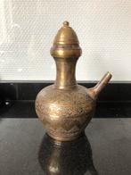 Indische Javaanse kendi ca. 1900 solid brass heel zwaar!, Antiek en Kunst, Antiek | Koper en Brons, Ophalen of Verzenden, Brons