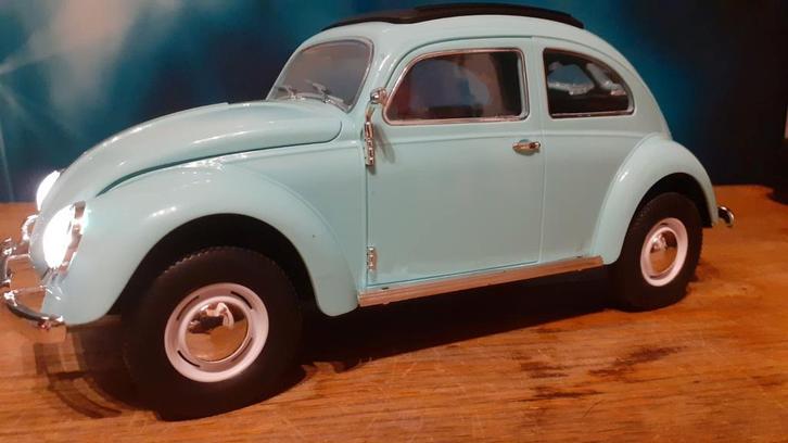 Rc auto VW kever 1:16(  baby blauw), Hobby en Vrije tijd, Modelbouw | Radiografisch | Auto's, Nieuw, Auto onroad, Elektro, Schaal 1:16