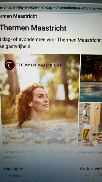 Avondentree Thermen maastricht Sauna goedkoop beschikbaar voor biedingen
