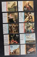 nvph 1826 - 1835 gestempeld 17e eeuw Schilderkunst 1999, Postzegels en Munten, Postzegels | Nederland, Verzenden, Na 1940, Gestempeld