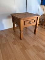 Bijzet/salontafel 58x58 en 55 hoog met lade, Huis en Inrichting, Tafels | Sidetables, Ophalen, Gebruikt, 50 tot 100 cm, Vierkant