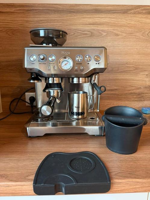 Sage Barista Express Koffiemachine incl tools, Witgoed en Apparatuur, Koffiezetapparaten, Gebruikt, Gemalen koffie, Espresso apparaat